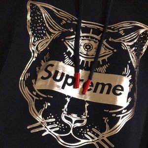 Third eye cat Supreme hoodie